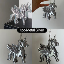 Load image into Gallery viewer, Cute 3D Printed Unicorn Keychain Bag Charm Lightweight Pendant for Purse Backpack Decoration Key Ring Accessory
