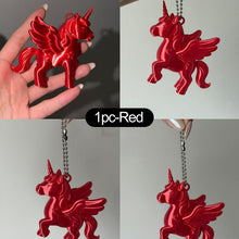 Load image into Gallery viewer, Cute 3D Printed Unicorn Keychain Bag Charm Lightweight Pendant for Purse Backpack Decoration Key Ring Accessory
