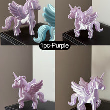 Load image into Gallery viewer, Cute 3D Printed Unicorn Keychain Bag Charm Lightweight Pendant for Purse Backpack Decoration Key Ring Accessory
