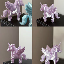 Load image into Gallery viewer, Cute 3D Printed Unicorn Keychain Bag Charm Lightweight Pendant for Purse Backpack Decoration Key Ring Accessory
