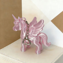 Load image into Gallery viewer, Cute 3D Printed Unicorn Keychain Bag Charm Lightweight Pendant for Purse Backpack Decoration Key Ring Accessory
