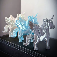 Load image into Gallery viewer, Cute 3D Printed Unicorn Keychain Bag Charm Lightweight Pendant for Purse Backpack Decoration Key Ring Accessory
