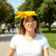 Load image into Gallery viewer, 3D Printed Funny Palm Sized Sun Hat Hands Free Adjustable Summer Novelty Cap Creative Gag Gift for Beach Party &amp; Outdoor Travel
