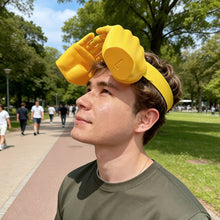 Load image into Gallery viewer, 3D Printed Funny Palm Sized Sun Hat Hands Free Adjustable Summer Novelty Cap Creative Gag Gift for Beach Party &amp; Outdoor Travel
