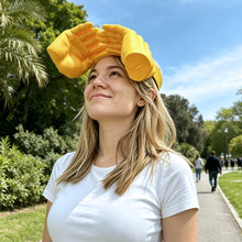 Load image into Gallery viewer, 3D Printed Funny Palm Sized Sun Hat Hands Free Adjustable Summer Novelty Cap Creative Gag Gift for Beach Party &amp; Outdoor Travel
