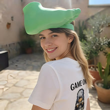 Load image into Gallery viewer, 3D Printed Funny Palm Foot Sole Sized Sun Hat Hands Free Adjustable Summer Novelty Cap Creative Gag Gift for Beach Party &amp; Outdoor Travel
