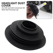 Load image into Gallery viewer, Universal Car Headlight Dust Cover Waterproof Soft Rubber LED Light Seal Cap for Headlight Bulb Protection Rear Assemble
