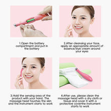 Load image into Gallery viewer, Mini Eye Massager Electric Vibration Lifting Handheld Tightening Fading Fine Line Portable Office Home Use Beauty Device
