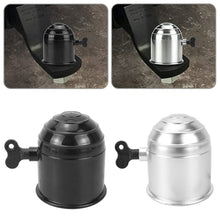 Load image into Gallery viewer, 50mm Car Trailer Tow Bar Ball Cover Cap Lockable Key Towing Hitch Trailer Protector Cap Plastic Truck Car Prevent Loose Fall
