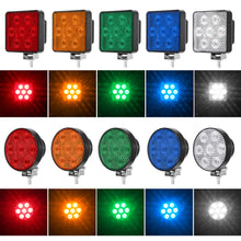 Load image into Gallery viewer, 7LED Work Light 12V-80V Strobe Warning Lamp with Flood Beam Waterproof Reverse Backup Tail Light for Truck Off-Road Excavator Tractor
