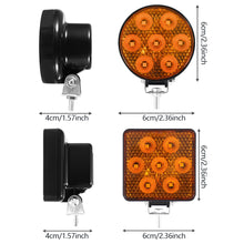 Load image into Gallery viewer, 7LED Work Light 12V-80V Strobe Warning Lamp with Flood Beam Waterproof Reverse Backup Tail Light for Truck Off-Road Excavator Tractor
