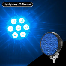 Load image into Gallery viewer, 7LED Work Light 12V-80V Strobe Warning Lamp with Flood Beam Waterproof Reverse Backup Tail Light for Truck Off-Road Excavator Tractor

