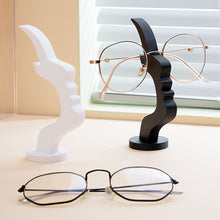 Load image into Gallery viewer, 3D Printed Minimalist Human Profile Eyeglass Holder Creative Side Face Glasses Stand Line Art Desktop Decor Ornament
