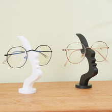 Load image into Gallery viewer, 3D Printed Minimalist Human Profile Eyeglass Holder Creative Side Face Glasses Stand Line Art Desktop Decor Ornament
