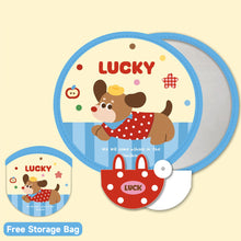Load image into Gallery viewer, Cute Mini Folding Round Fan Portable Pocket Handheld Fan with Reflective Board Student Outdoor Photography Decor
