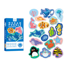 Load image into Gallery viewer, Kids Magnetic Stickers Puzzle Letters Numbers Fruits Dinosaur Animal Traffic Refrigerator Early Education Educational Toys
