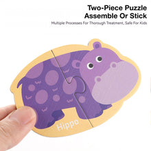 Load image into Gallery viewer, Kids Magnetic Stickers Puzzle Letters Numbers Fruits Dinosaur Animal Traffic Refrigerator Early Education Educational Toys
