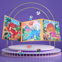 Load image into Gallery viewer, Portable Magnetic Puzzle Book Vehicle Ocean Dinosaur Jigsaw Montessori Early Education Travel Toy for Kids Age 3 4 5 6 7
