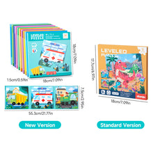 Load image into Gallery viewer, Portable Magnetic Puzzle Book Vehicle Ocean Dinosaur Jigsaw Montessori Early Education Travel Toy for Kids Age 3 4 5 6 7
