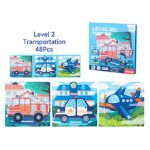 Load image into Gallery viewer, Portable Magnetic Puzzle Book Vehicle Ocean Dinosaur Jigsaw Montessori Early Education Travel Toy for Kids Age 3 4 5 6 7
