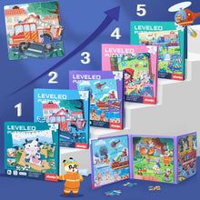 Load image into Gallery viewer, Portable Magnetic Puzzle Book Vehicle Ocean Dinosaur Jigsaw Montessori Early Education Travel Toy for Kids Age 3 4 5 6 7

