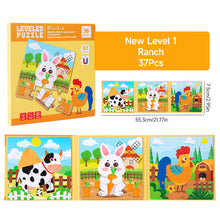 Load image into Gallery viewer, Portable Magnetic Puzzle Book Vehicle Ocean Dinosaur Jigsaw Montessori Early Education Travel Toy for Kids Age 3 4 5 6 7
