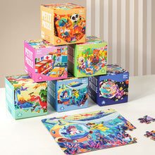 Load image into Gallery viewer, 36 Pieces Kids Mini Paper Cartoon Puzzle Early Learning Educational Toy Kindergarten Prize Birthday Gift for Children Age 3+
