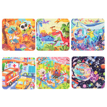 Load image into Gallery viewer, 36 Pieces Kids Mini Paper Cartoon Puzzle Early Learning Educational Toy Kindergarten Prize Birthday Gift for Children Age 3+
