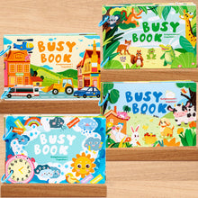 Load image into Gallery viewer, Kids Interactive Busy Book Animal Vehicle Sticker Matching Number Cognitive Early Education Activity Book
