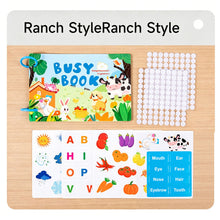 Load image into Gallery viewer, Kids Interactive Busy Book Animal Vehicle Sticker Matching Number Cognitive Early Education Activity Book
