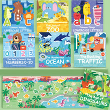Load image into Gallery viewer, Kids Interactive Busy Book Animal Vehicle Sticker Matching Number Cognitive Early Education Activity Book
