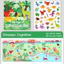 Load image into Gallery viewer, Kids Interactive Busy Book Animal Vehicle Sticker Matching Number Cognitive Early Education Activity Book
