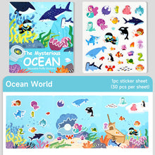 Load image into Gallery viewer, Kids Interactive Busy Book Animal Vehicle Sticker Matching Number Cognitive Early Education Activity Book
