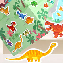 Load image into Gallery viewer, Kids Interactive Busy Book Animal Vehicle Sticker Matching Number Cognitive Early Education Activity Book
