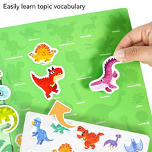 Load image into Gallery viewer, Kids Interactive Busy Book Animal Vehicle Sticker Matching Number Cognitive Early Education Activity Book
