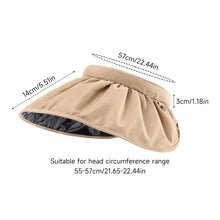 Load image into Gallery viewer, Women Foldable Wide Brim Sun Hat Adjustable UV Protection Breathable Roll-up Portable Outdoor Hiking Fishing Hat
