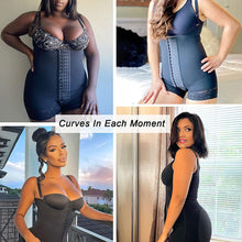 Load image into Gallery viewer, Fajas Colombianas Women High Compression Shapewear Tummy Control Postpartum Slimming Open Crotch Bodysuit Shaper Shorts

