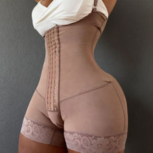 Load image into Gallery viewer, Fajas Colombianas Women High Compression Shapewear Tummy Control Postpartum Slimming Open Crotch Bodysuit Shaper Shorts
