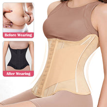 Load image into Gallery viewer, U-shaped Steel Bone Waist Trainer Corset Button Breast Lifted Tummy Control Hourglass Slimming Body Shaper Underwear Women's Shapewear
