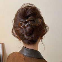 Load image into Gallery viewer, Korean Acetic Acid Leopard Long Hair Clip Spoon Spring Duckbill Clip Women Fashion Hair Accessories Headwear
