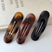 Load image into Gallery viewer, Korean Acetic Acid Leopard Long Hair Clip Spoon Spring Duckbill Clip Women Fashion Hair Accessories Headwear

