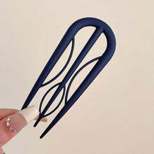 Load image into Gallery viewer, U-shaped Hair Stick Fork Wave Hairpin Simple Geometric Bun Maker Fashion Hairstyling Tools Women Hair Accessories
