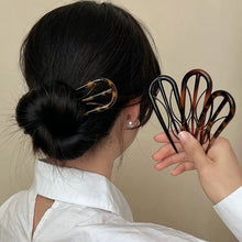 Load image into Gallery viewer, U-shaped Hair Stick Fork Wave Hairpin Simple Geometric Bun Maker Fashion Hairstyling Tools Women Hair Accessories
