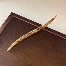 Load image into Gallery viewer, Women Acetate Willow Leaves Shape Hair Stick 18CM Simple Elegant Chinese French Style Hair Fork Strip Hairpin Daily Hairstyle Hair Accessories Headwear
