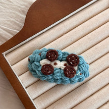 Load image into Gallery viewer, Handmade Wool Crochet Cartoon Fruit Hair Clip Sweet Cute Autumn Winter Bangs Side Broken Hair BB Clip Versatile Hair Accessories
