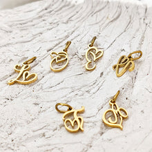 Load image into Gallery viewer, Gold Plated Heart Initial Alphabet Pendant A-Z Stainless Steel Custom Name DIY Jewelry Making Fashion Women Charm Gift
