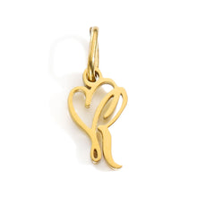 Load image into Gallery viewer, Gold Plated Heart Initial Alphabet Pendant A-Z Stainless Steel Custom Name DIY Jewelry Making Fashion Women Charm Gift
