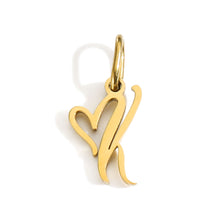 Load image into Gallery viewer, Gold Plated Heart Initial Alphabet Pendant A-Z Stainless Steel Custom Name DIY Jewelry Making Fashion Women Charm Gift
