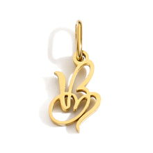 Load image into Gallery viewer, Gold Plated Heart Initial Alphabet Pendant A-Z Stainless Steel Custom Name DIY Jewelry Making Fashion Women Charm Gift
