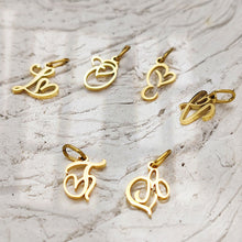Load image into Gallery viewer, Gold Plated Heart Initial Alphabet Pendant A-Z Stainless Steel Custom Name DIY Jewelry Making Fashion Women Charm Gift
